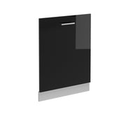 Pannello frontale della lavastoviglie R-Line Nero lucido/Bianco 60 cm senza piano di lavoro Vicco