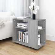 Tavolino da Salotto-Tavolino da soggiorno-Tavolo Grigio Sonoma 70x35x55 cm Legno Multistrato