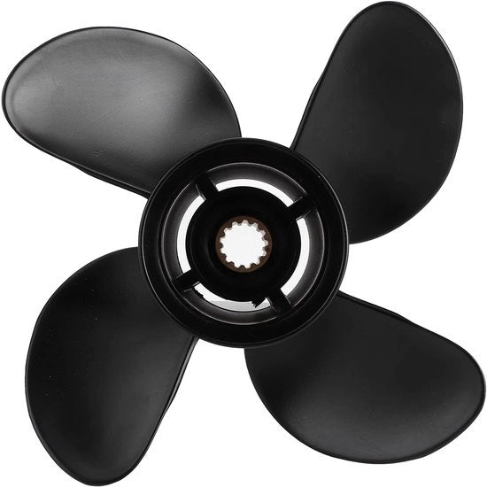 Propeller esterno 10 3/8 x 13 pollici - 4 pale - lega di alluminio - alta pressione - adatto per motori da 35-60 CV - parti motore H-40C104F13