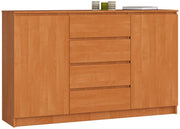 Cassettiera AKORD K160 Ontano 160 cm 2 ante 4 cassetti 160x40x99 cm