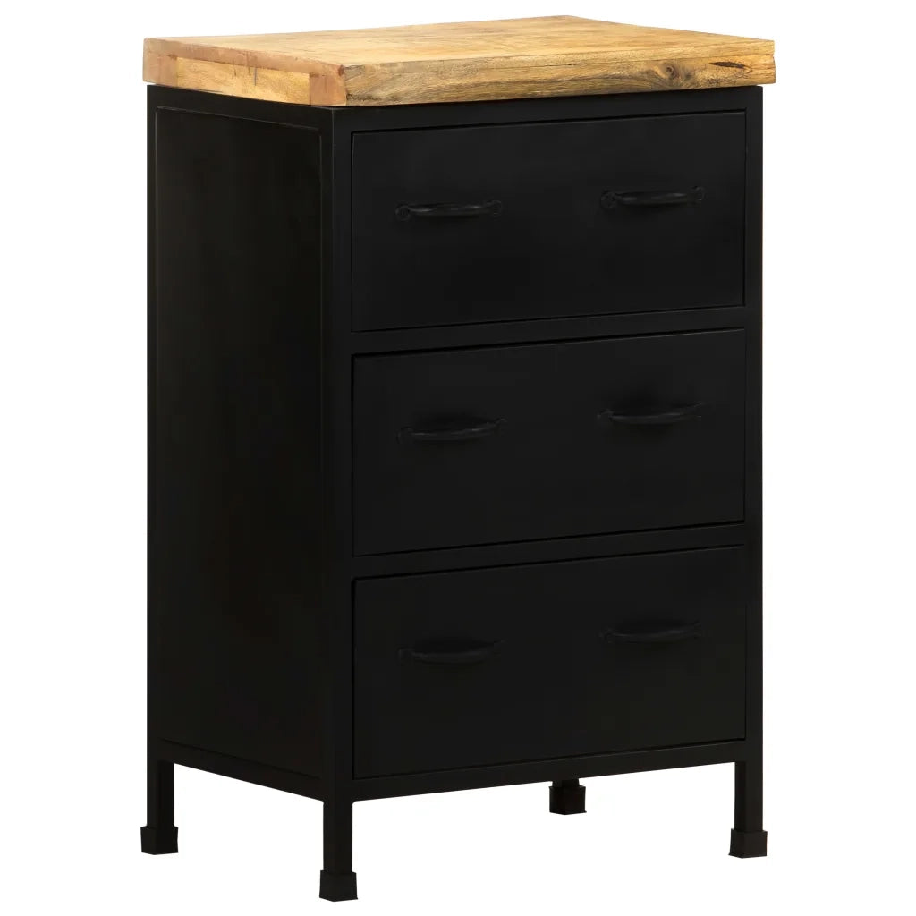Credenza 47x35x76 cm in Legno di Mango Grezzo 323576