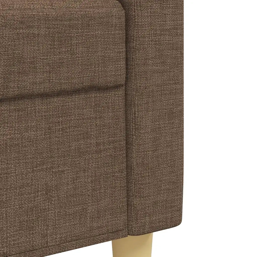 Set di Divani 3 pz con Cuscini Marrone in Tessuto 3278306