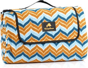 Pavillon impermeabile per picnic - ideale per l'esterno - 200 x 200 cm - blu/marrone
