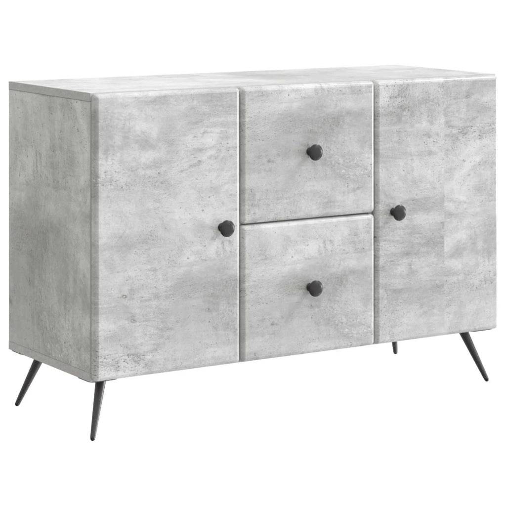 Credenza | Madia | Buffet da pranzo | Armadio da pranzo Grigio Cemento 89 x 34,5 x 60 cm Legno ingegnerizzato