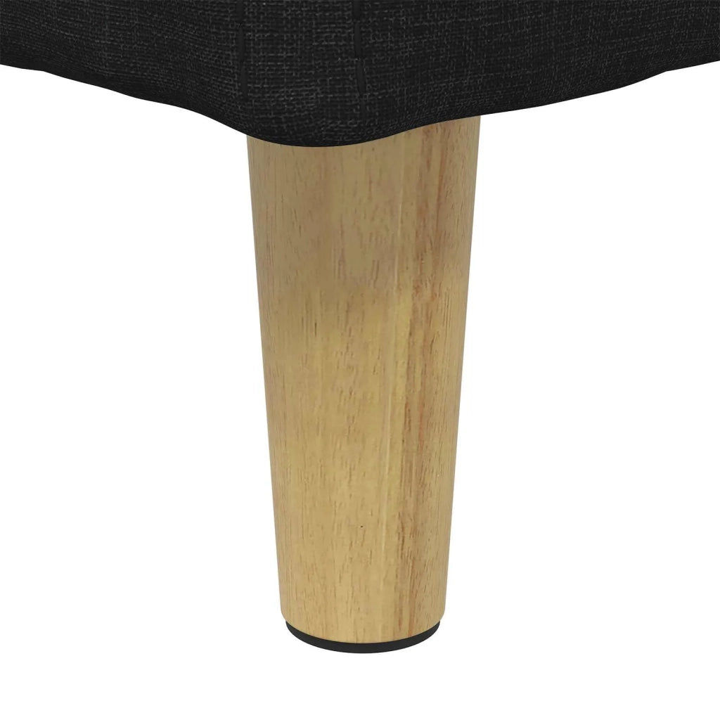 Pouf contenitore con cuscino Nero 80 x 80 x 45 cm Tessuto 876835