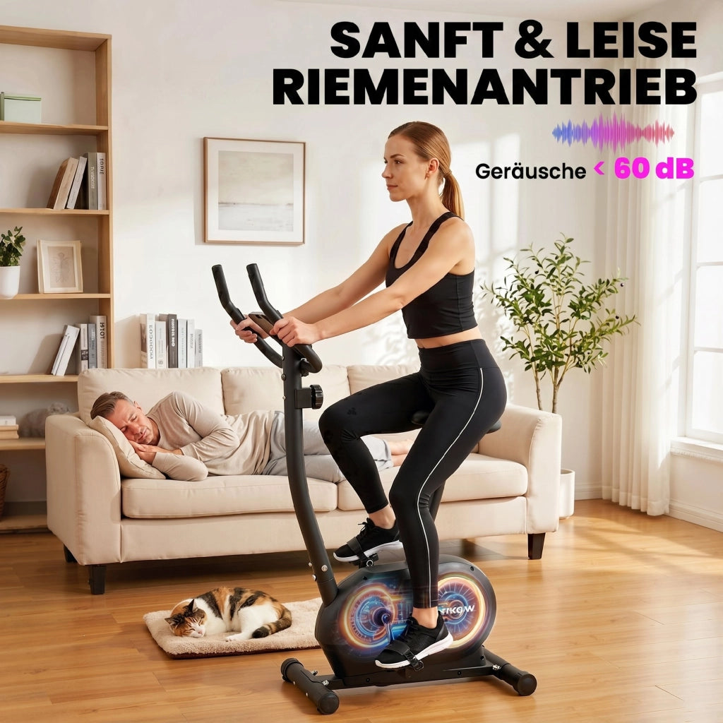Ciclismo Indoor Bicicletta da Allenamento ¨C Zephmum ¨C Regolabile in Altezza con App e Monitor LCD