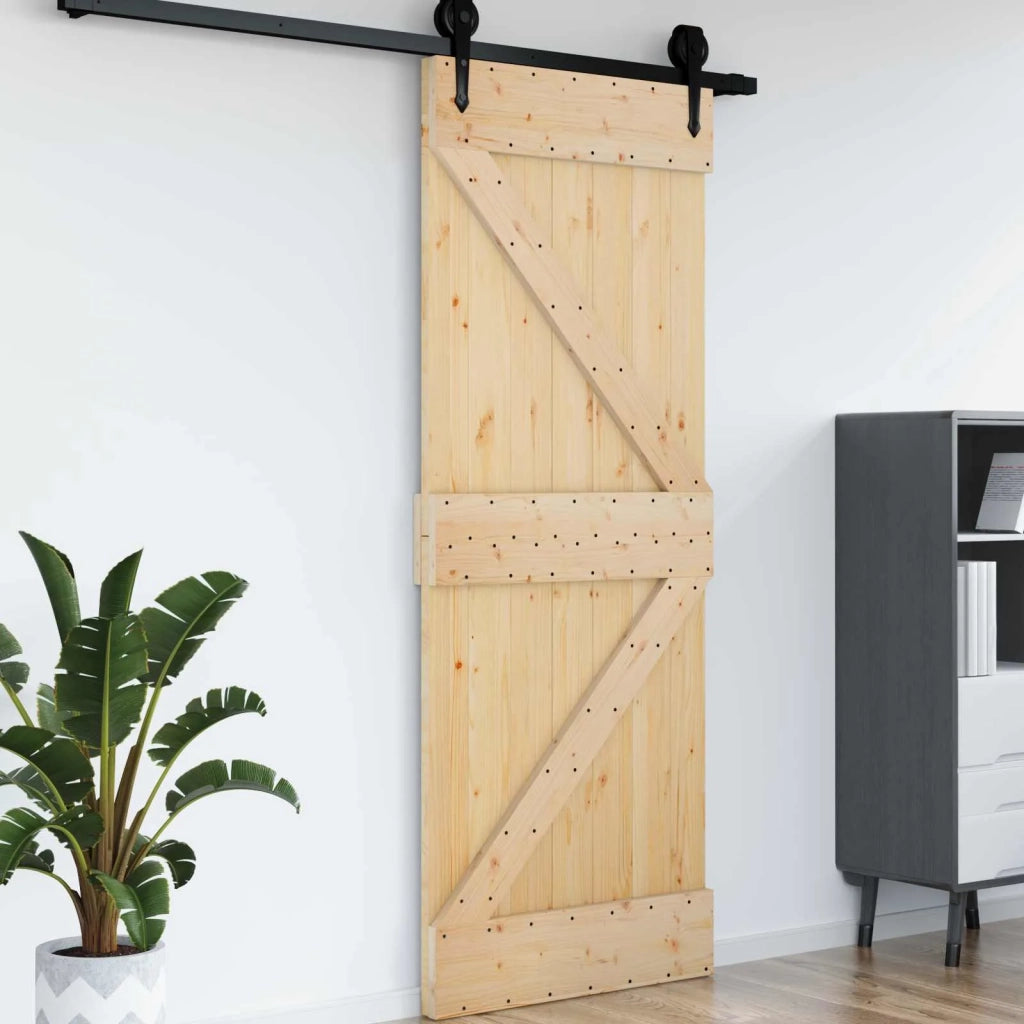Porta NARVIK Naturale 95 x 210 cm Legno di pino solido 42047081