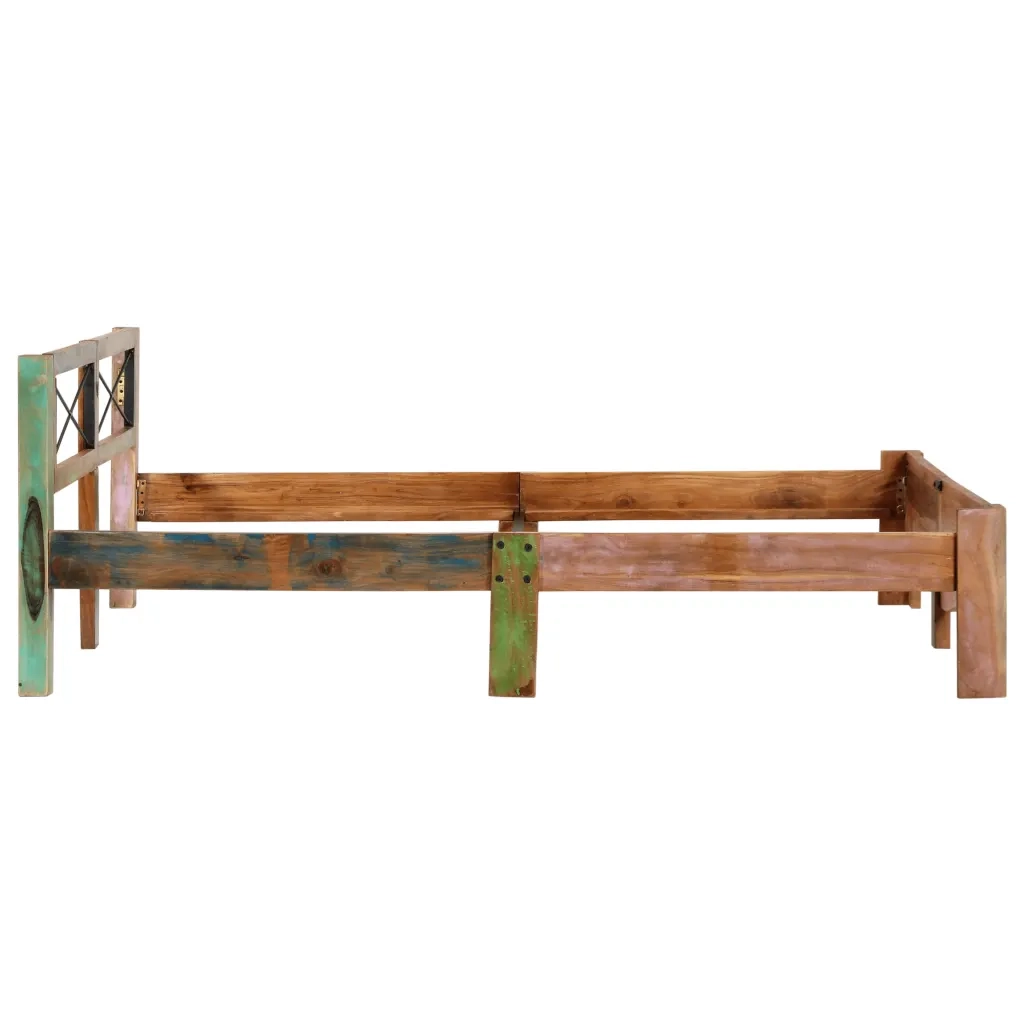 Giroletto senza Materasso in Legno di Recupero 160x200 cm 247667