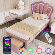 letto imbottito velluto rosa 90 x 200 cm