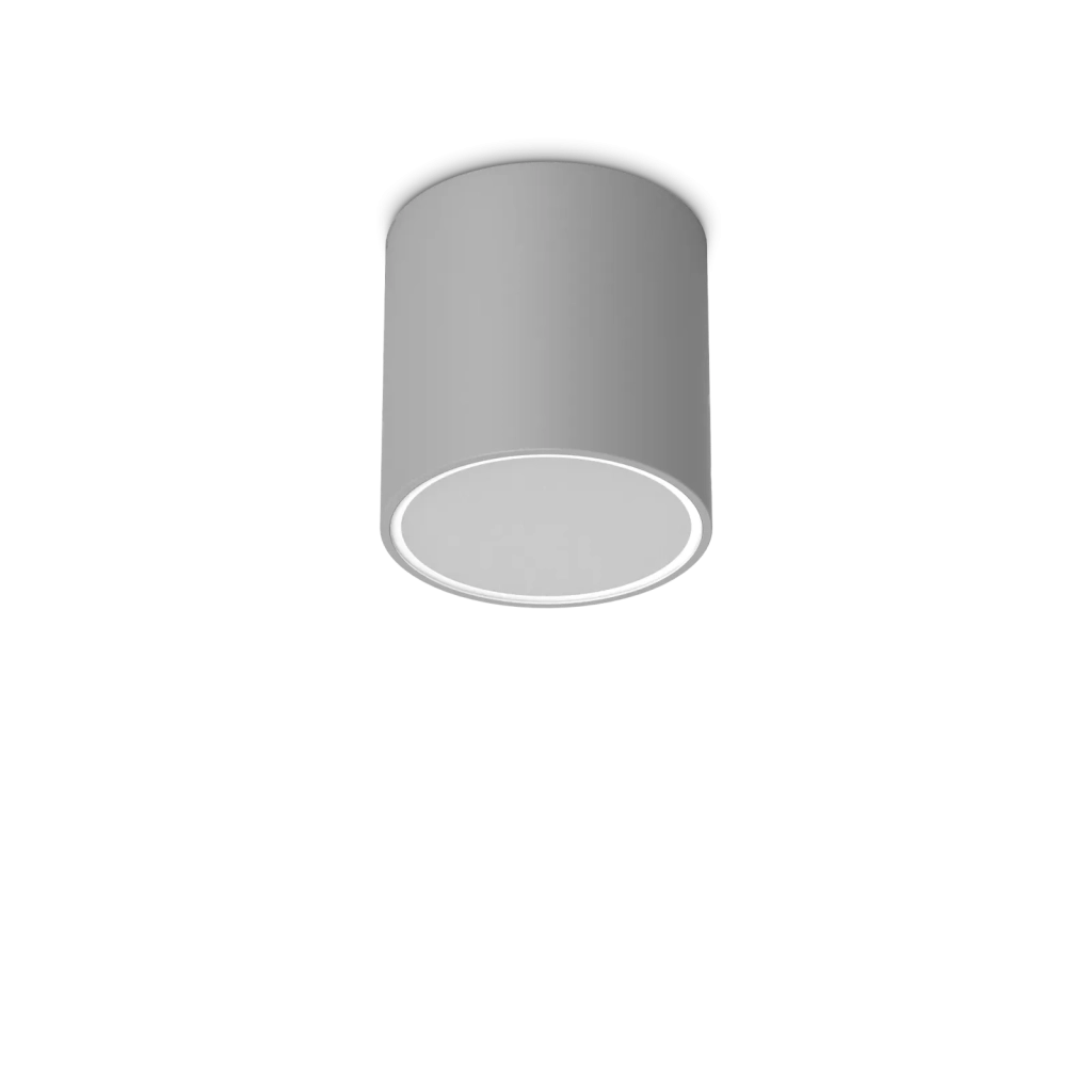 TECHO ROUND FARETTO DA SOFFITTO PER ESTERNO IP54 1 LUCE GU10 D.15CM GRIGIO
