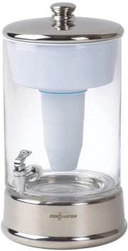 Dispensatore di acqua in vetro da 9 L con filtrazione a 5 fasi - Riduce piombo e metalli pesanti per acqua pura