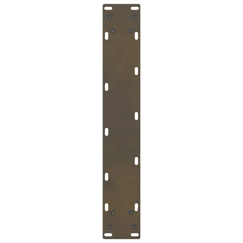 Set di 2 gambe per tavolo da bar regolabili dal design moderno in acciaio verniciato a polvere 50 x 100 cm acciaio naturale 02_0057583