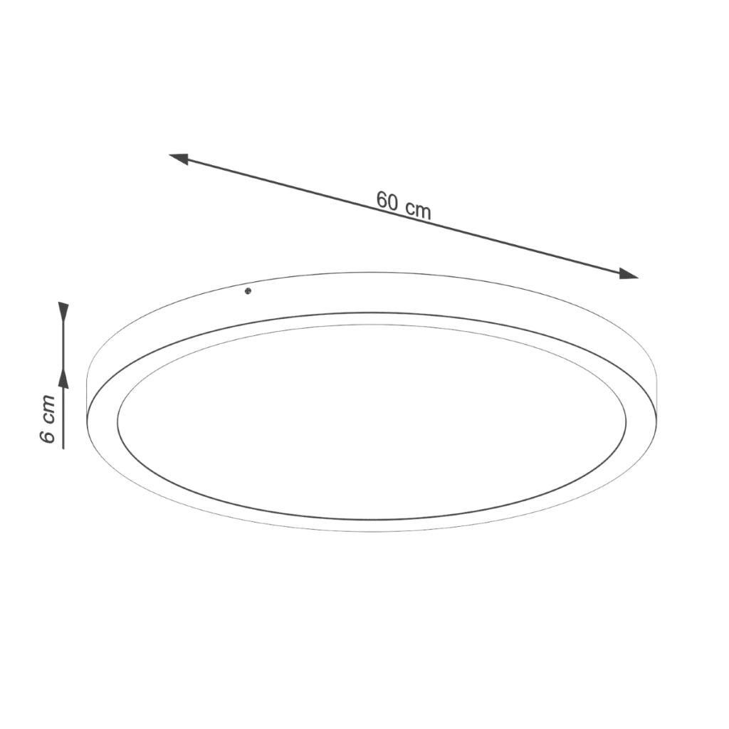 Lampada da soffitto a LED Onyx Deep Space 65W 5177lm 3000K Alluminio nero