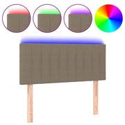 Testiera | Testata a LED Tortora 90x5x78/88 cm in Tessuto