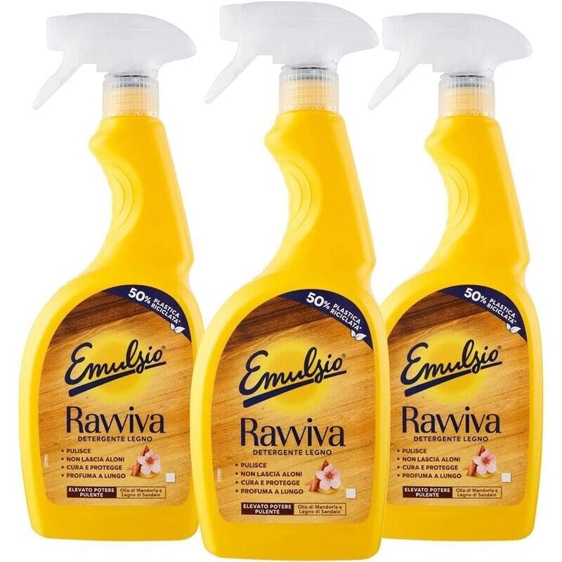 SET 3 EMULSIO SPRAY RAVVIVA LEGNO 750 ML