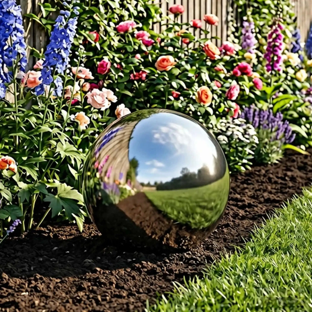 Palla a Specchio Ø 30 cm Argento Acciaio Inossidabile 201 42008427