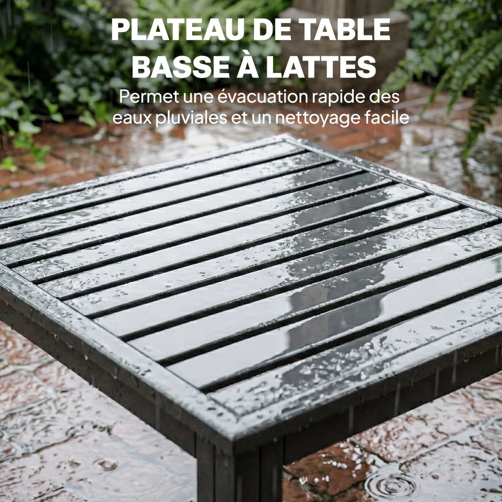 Set divani da giardino 4 posti con cuscini ¨C Zephmum ¨C Grigio, Polyrattan
