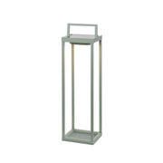 Zafferano - Lanterna Home solar 2 a led 56,4cm - Lampada da parete e da tavolo 2W con batteria e sensore crepuscolare - Verde Salvia