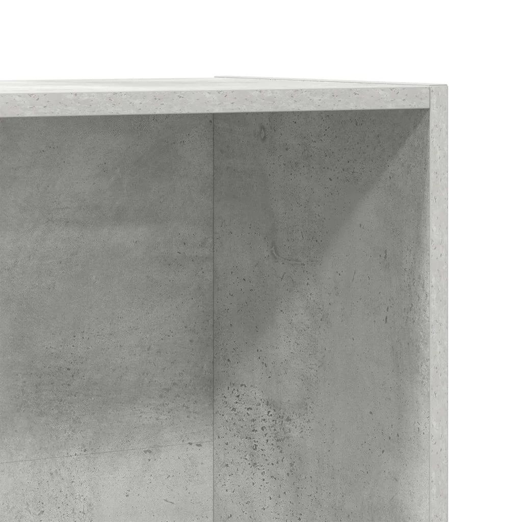 Libreria/Mobile TV Grigio Cemento 36x30x114cm Legno Multistrato 800139
