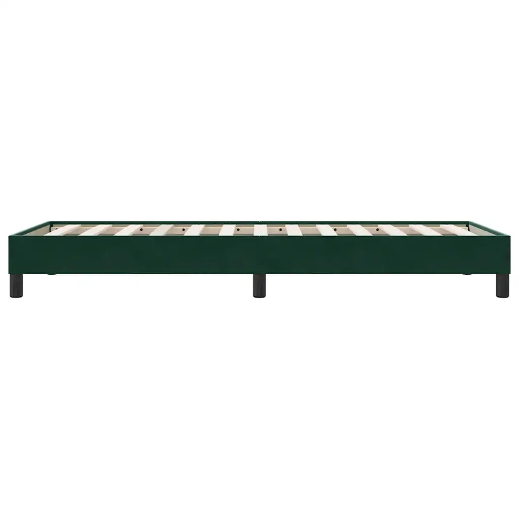 Giroletto senza Materasso Verde Scuro 90x220 cm in Velluto 4101388