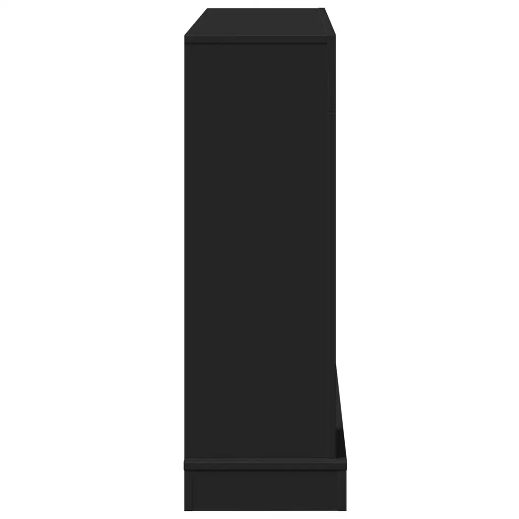 Cornice per Camino Nera 100x30x87,5 cm in Truciolato 854563
