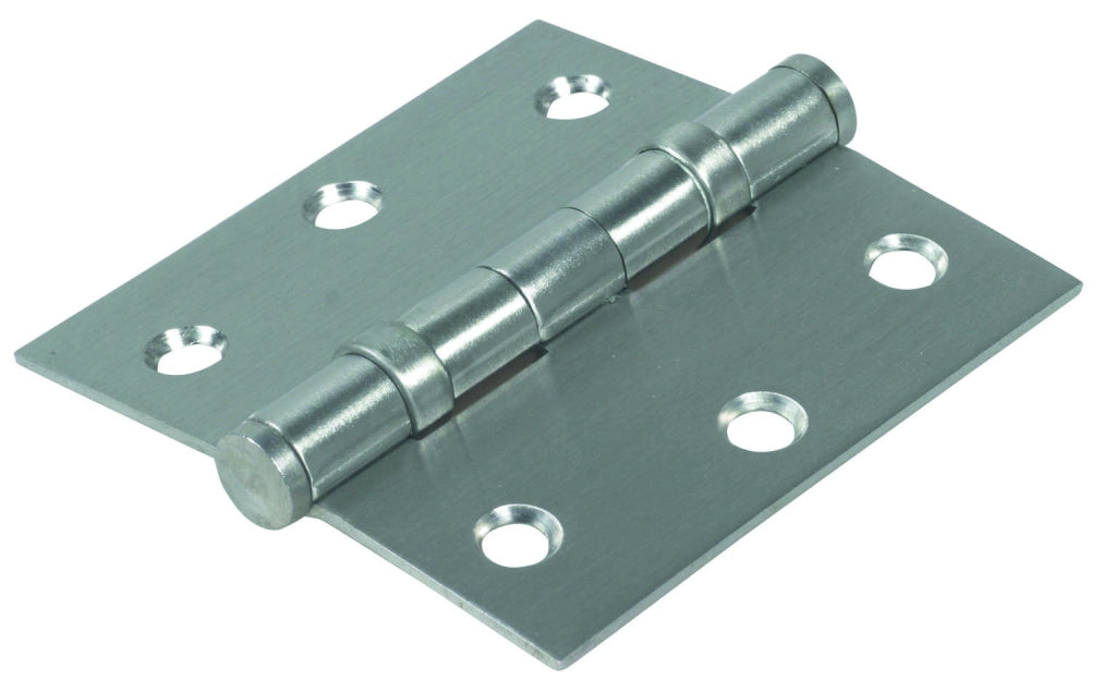 IBFM CERNIERA CON CUSCINETTI A SFERA E POMOLO PIANO in acciaio inox mm.  89x76 (3,5x3'')