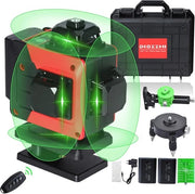 Laser livella con 4D Regolazione Automatica di Livello - Laser verde con linee incrociate a 360° e comando a distanza