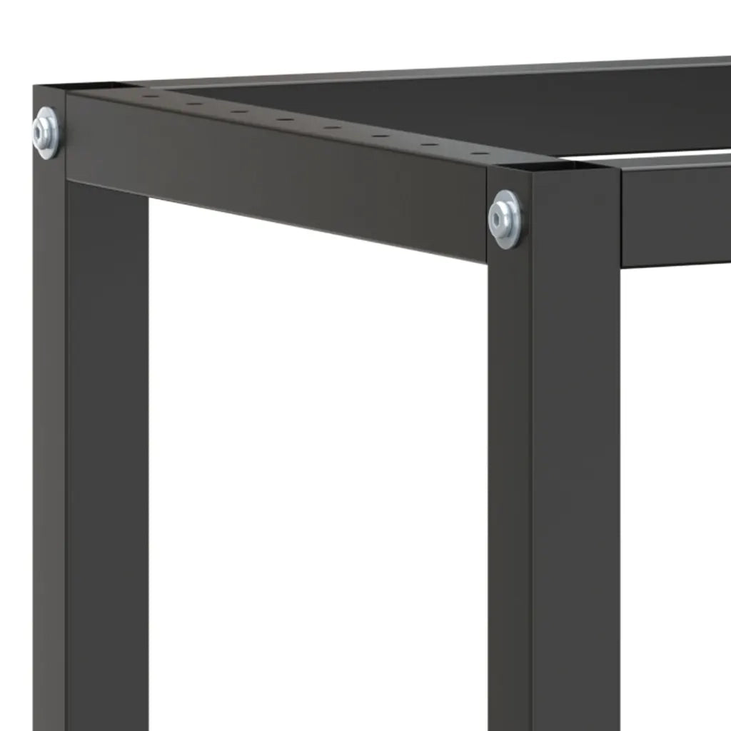 Telaio Banco da Lavoro Nero e Rosso Opaco 110x50x79 cm Metallo 151450