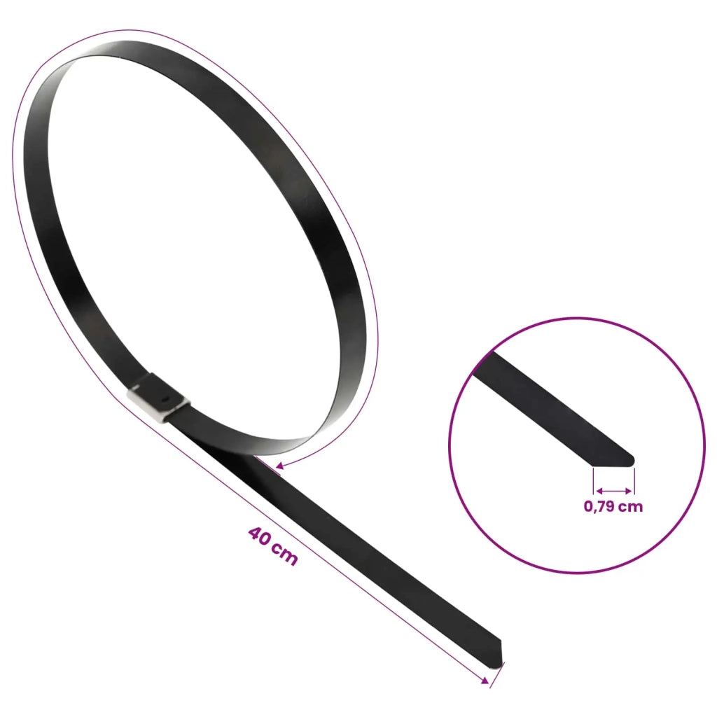 Fascetta per Cavi 250 pz 7,9 x 400 mm Nero 42029391