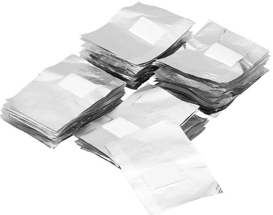 Rimozione Gel Per Acryl 100 Stuks - Folie in Alluminio - Arte dei Fili - Rimuove Gel Per Unghie - Professionale e Per Uso Casalingo - Rimuove Lacca Per Unghie