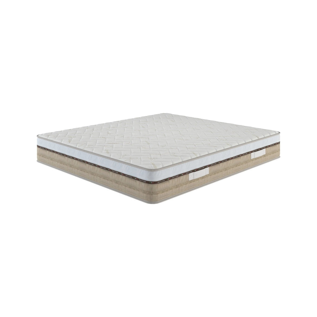 Materasso piazza e mezza Pinecrest, Supporto per il riposo, Materasso per camera da letto, Sostegno per il sonno, Made in Italy, 200x120 h25 cm, Bianco