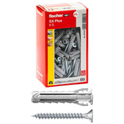 Tassello Nylon Sx Plus S Fischer Vite TSP Cava Pz Sx 6X30 S 100 Pezzi