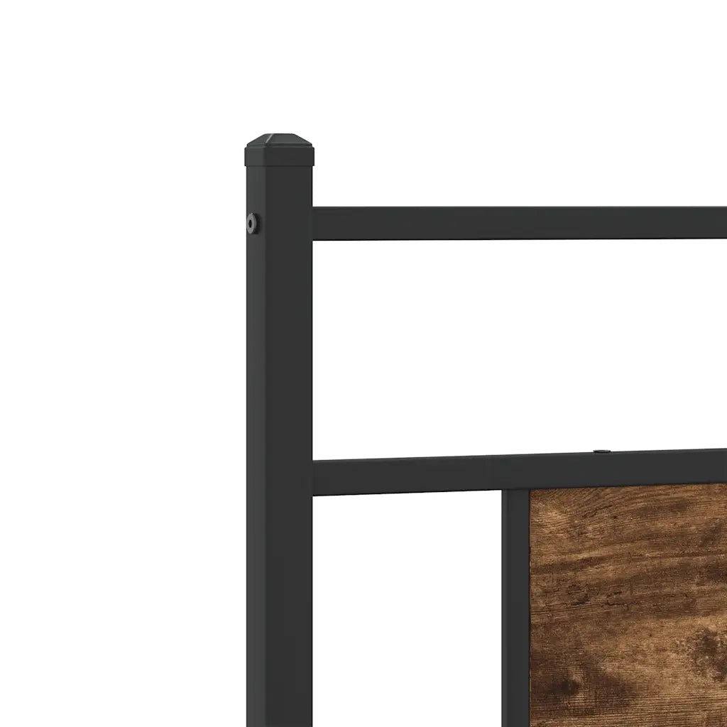 Giroletto senza Materasso-Struttura Letto Rovere Fumo 75x190 cm in Truciolato 526614