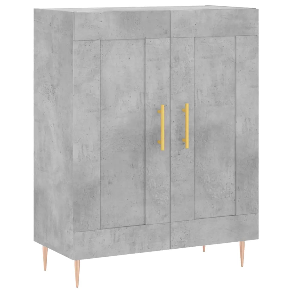 Credenza Grigio Cemento 69,5x34x90 cm in Legno Multistrato 830184