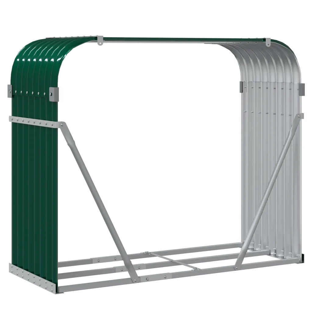 Portaceppi Verde 120x45x100 cm in Acciaio Zincato CFW6906037