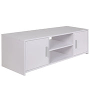 Mobile TV in Legno mdf Bianco Moderno con Ante e Scomparti Porta tv Salotto