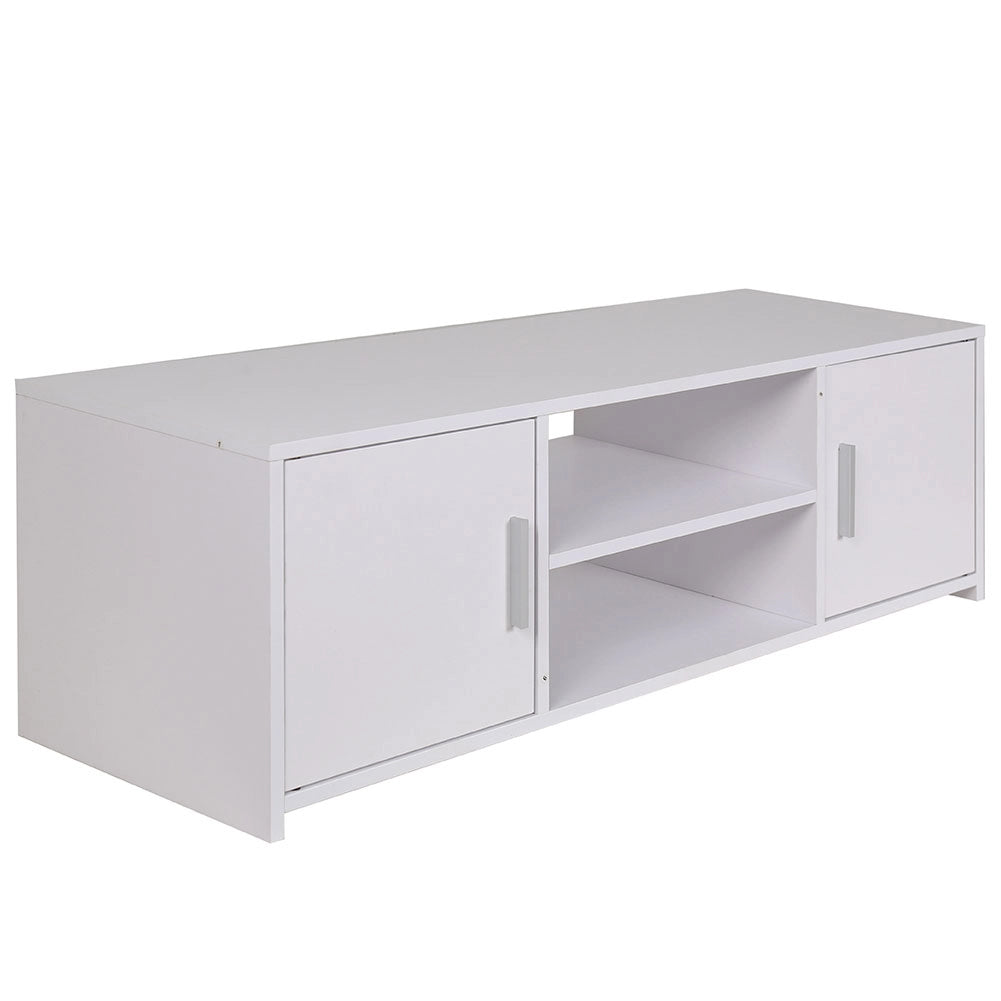 Mobile TV in Legno mdf Bianco Moderno con Ante e Scomparti Porta tv Salotto