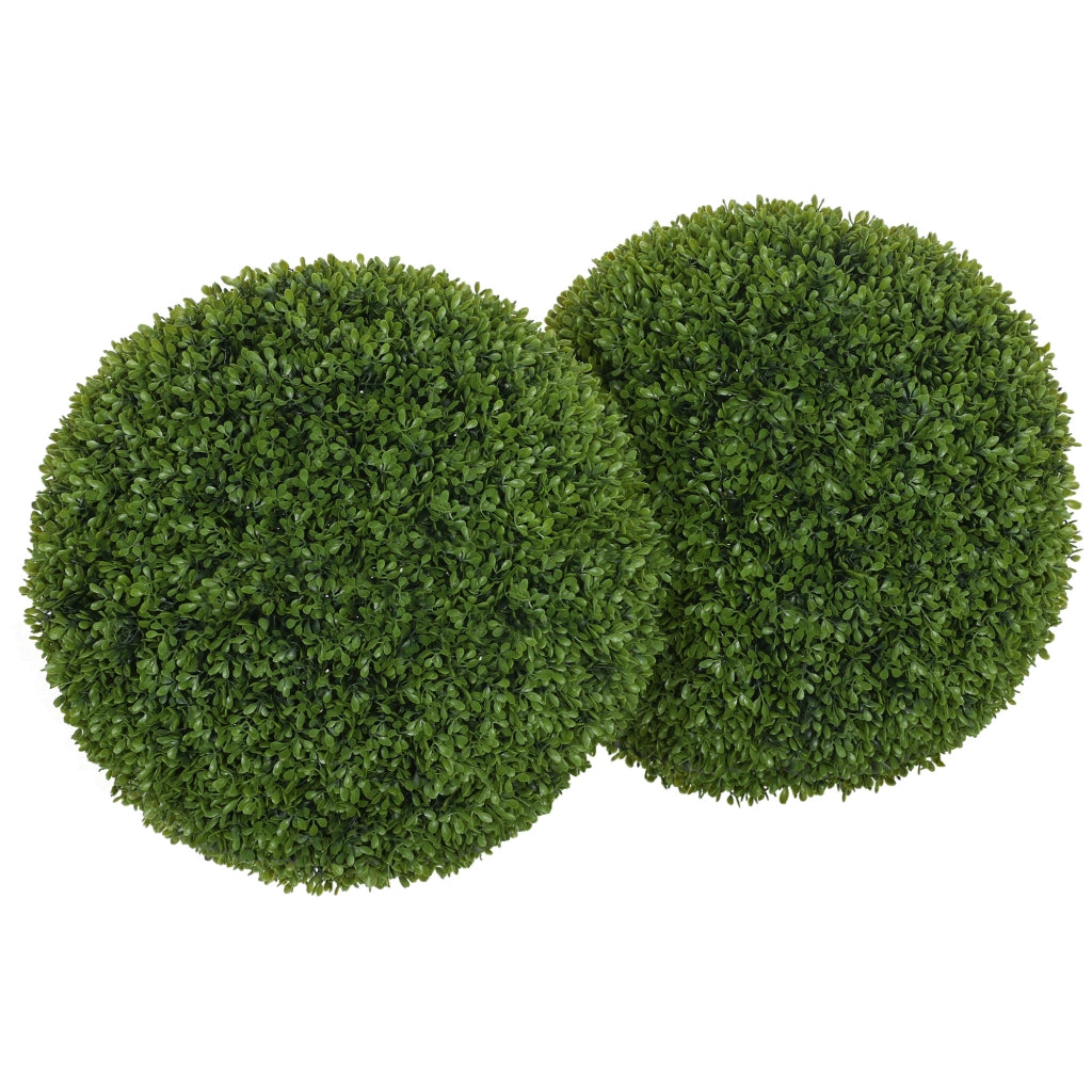 Set 2 Piante Artificiali Buxus Sfera ¨C Minimal ¨C Verde