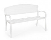 Panca 2 Posti 123x55x84h cm Lizette Bianco