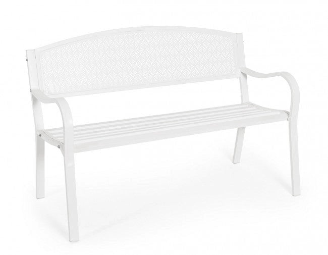 Panca 2 Posti 123x55x84h cm Lizette Bianco