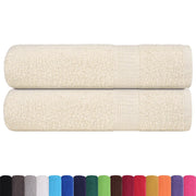 Asciugamani da bagno FROGN 2 pz | Teli per bagno Crema 100x150 cm 360 g/m2