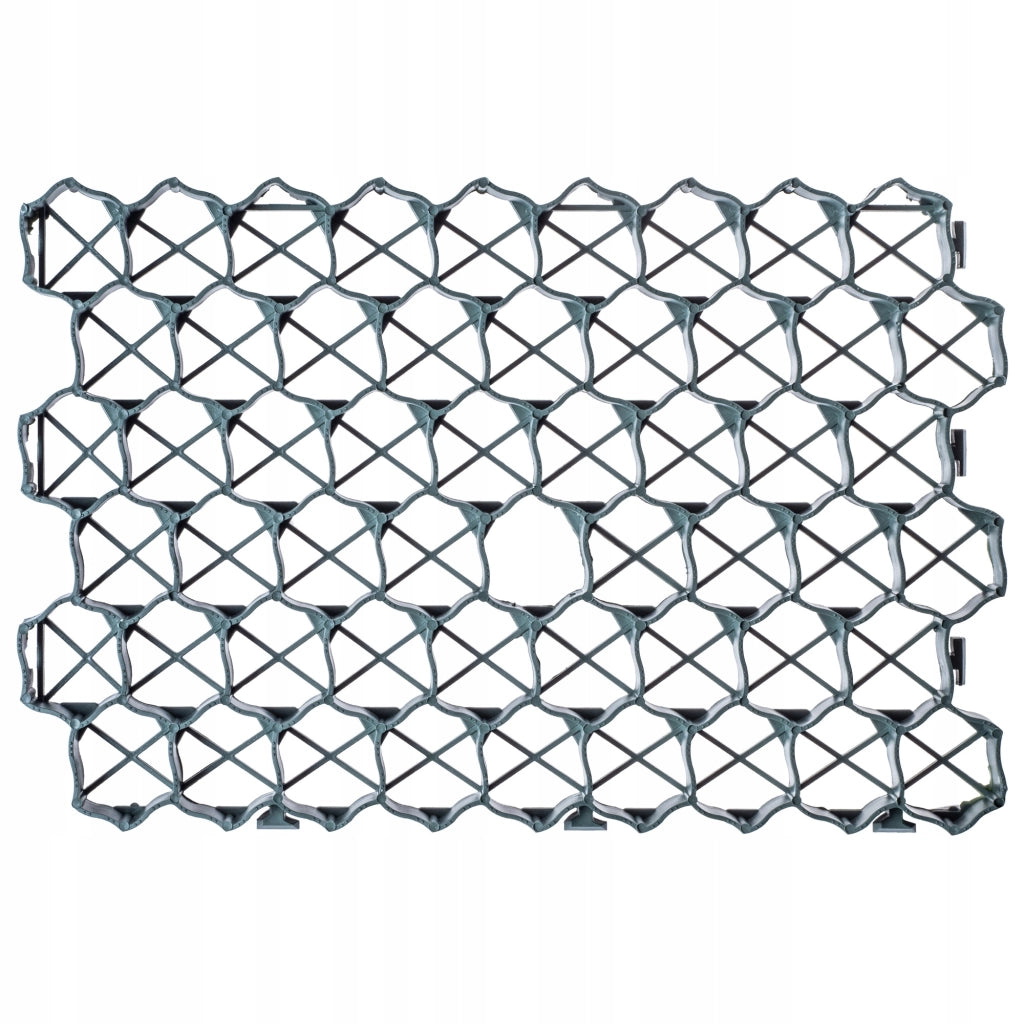Griglia di protezione per prato KADAX Geogrid 60x40x4 cm 24 pezzi Giardino 590 Ton/M2