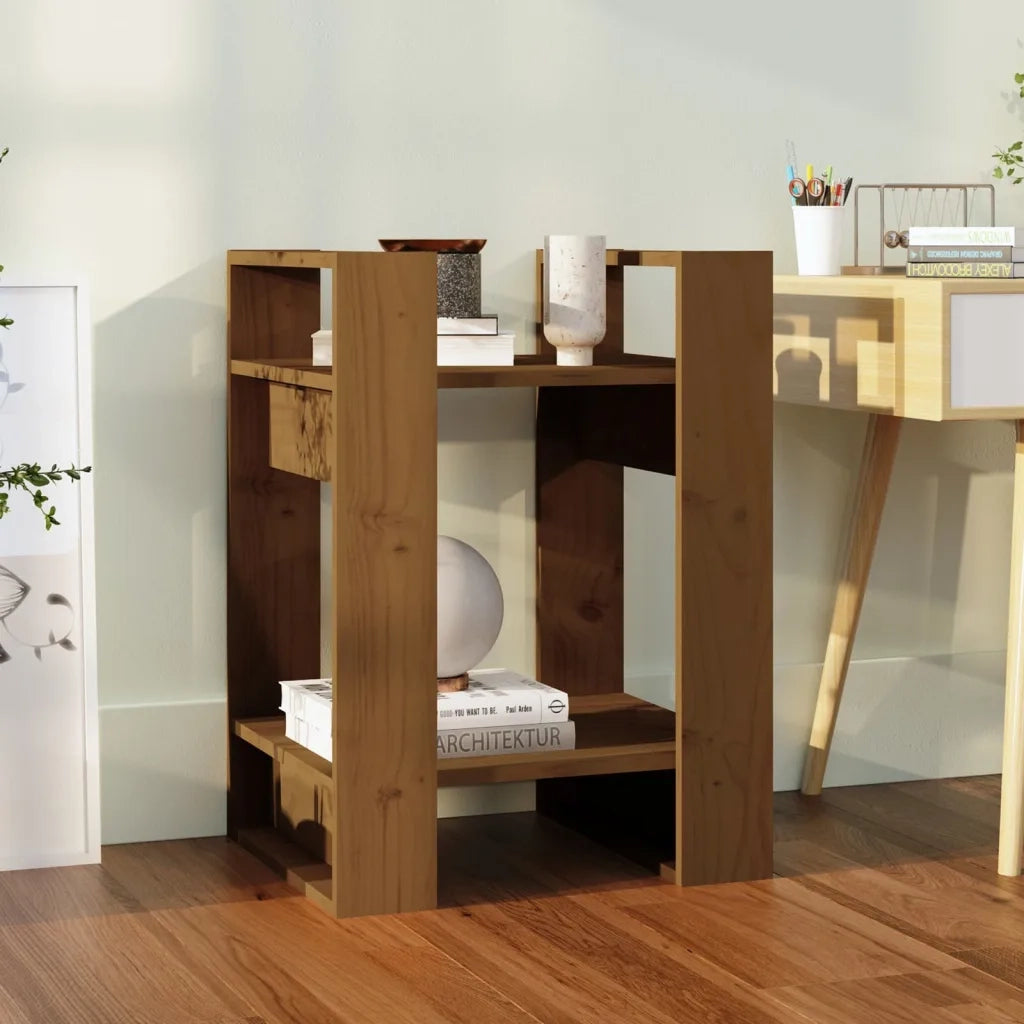 Libreria/Divisorio Ambrato 41x35x57 cm in Massello di Pino 813857