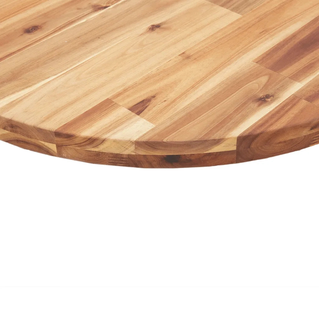 Piano Tavolo Rotondo Ø50x2 cm in Legno Massello di Acacia 4008695