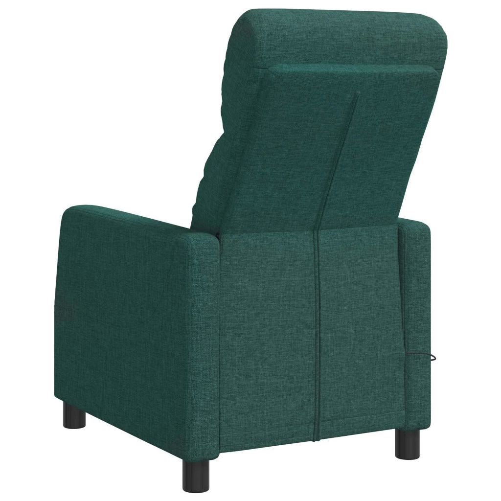 Divano Sedia-Poltrona Massaggiante Verde Scuro Tessuto 712456