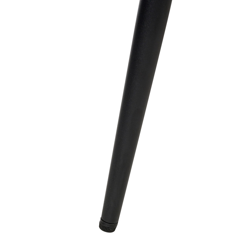 Set di 2 sedie da pranzo bouclè verde chiaro braccioli schienale intagliato gambe in metallo moderna industriale