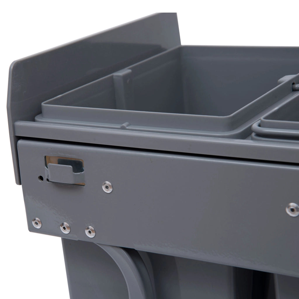 Pattumiera Estraibile 40L ¨C Xylo ¨C 3 Cestelli Removibili Grigio