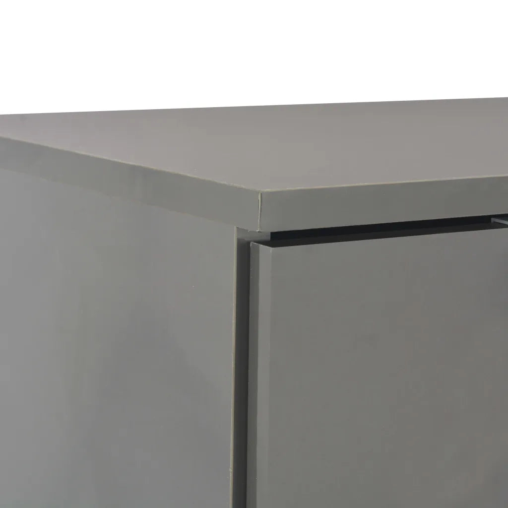 Credenza-Buffet-Armadio da cucina Grigio Lucido 107x35x80,5 cm