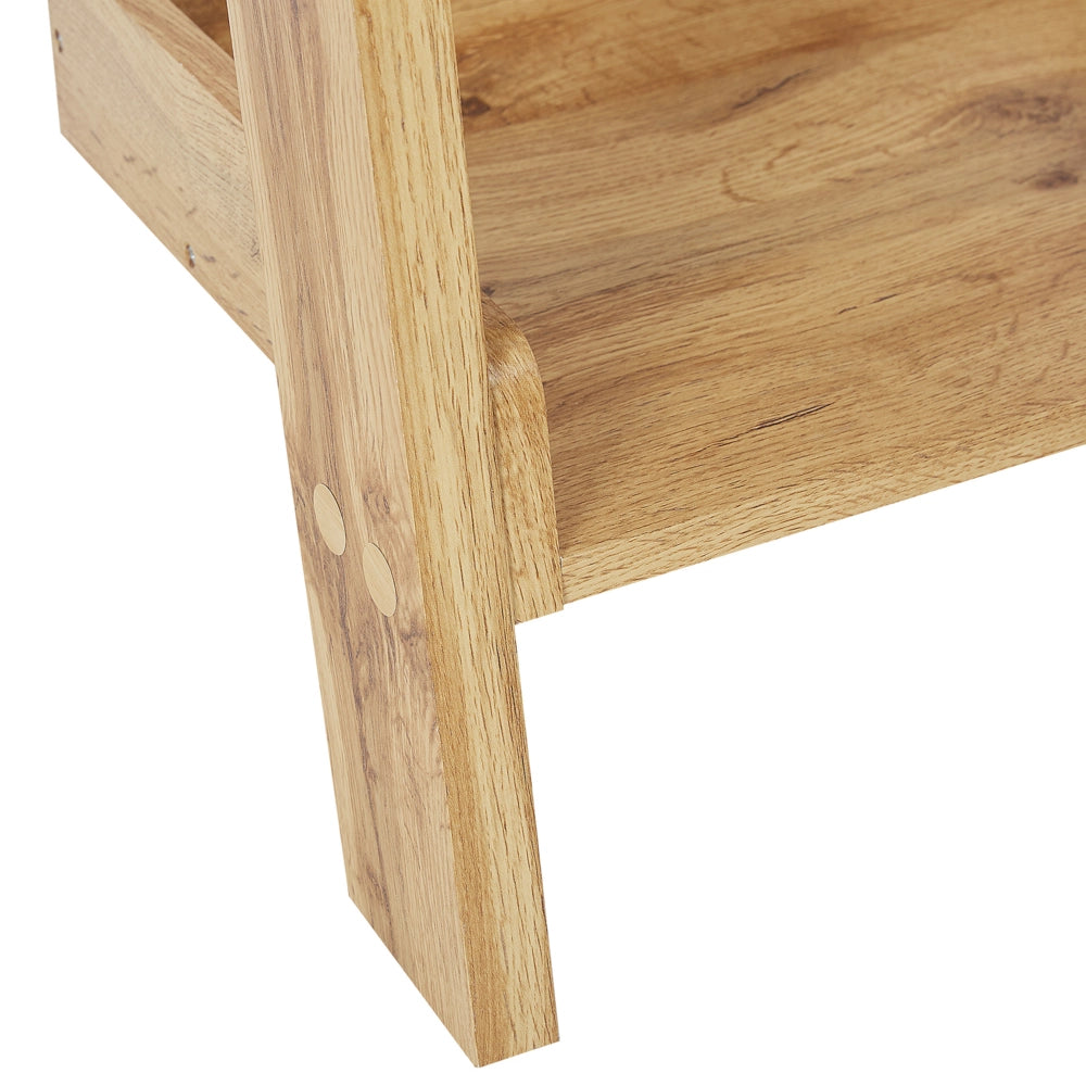 Scaffale per libri in legno chiaro con libreria a 4 ripiani in stile Moderno