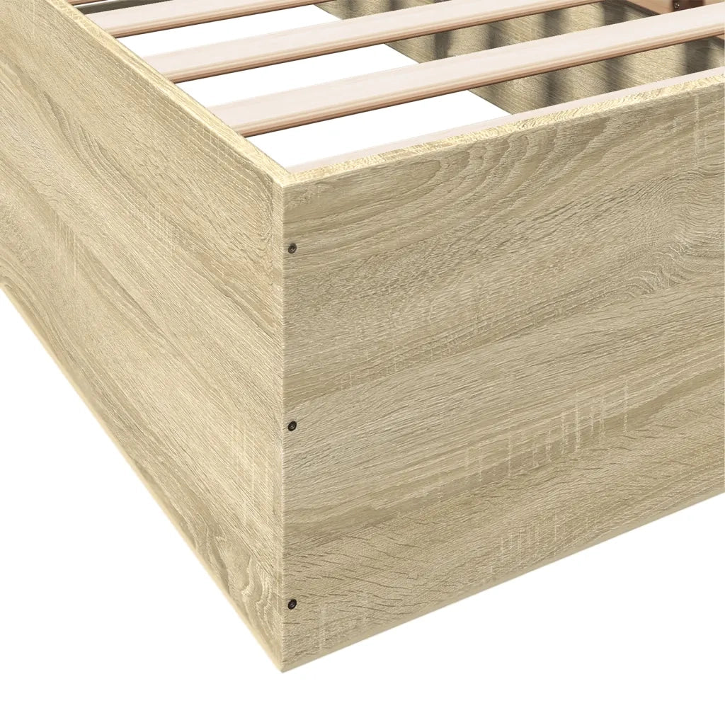Giroletto-Struttura Letto Rovere Sonoma 100x200 cm in Legno Multistrato 493908